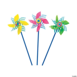 Pool Party Large Pinwheels - 12Pk